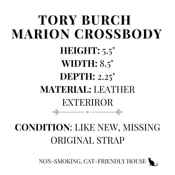 Tory Burch Marion Flat Wallet Crossbody Bag - Navy Blue - EXCELLENT! - Picture 6 of 7